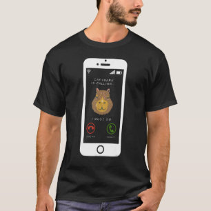 Camiseta Capybara chama-se humorista capibara Rodent Anima