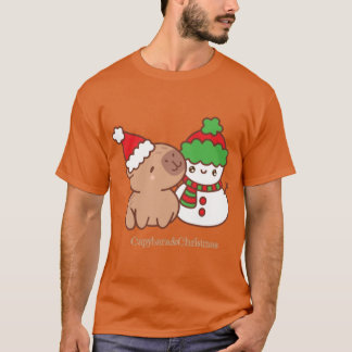 Camiseta Capybara Christmas Cozy Vibes from the Coolest Cri