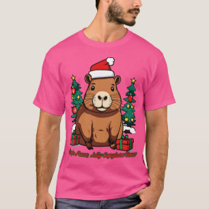 Camiseta Capybara Christmas Jingle Paws Jolly Capybara Clau