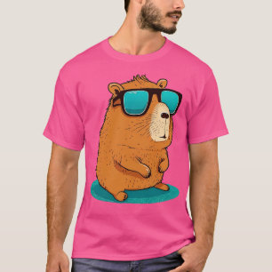 Camiseta Capybara com óculos de sol 6
