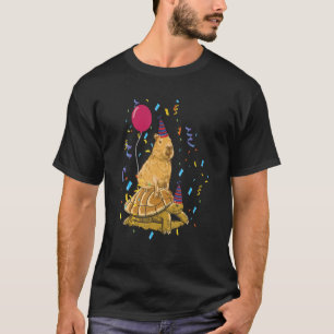 Camiseta Capybara comemorando o aniversário com o Partido T