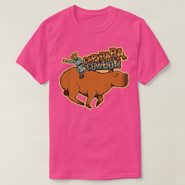 Camiseta Capybara Cowboy por Tobe Fonseca (Frente do Design)