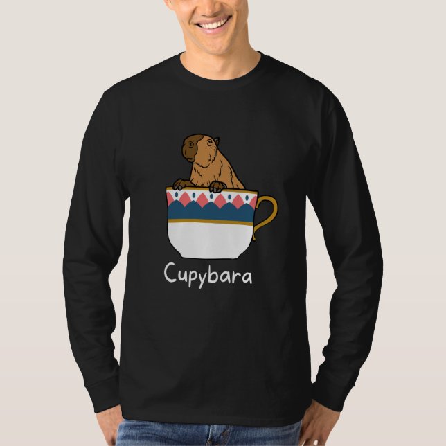 Camiseta Capybara Cupybara Teacup Animal (Frente)