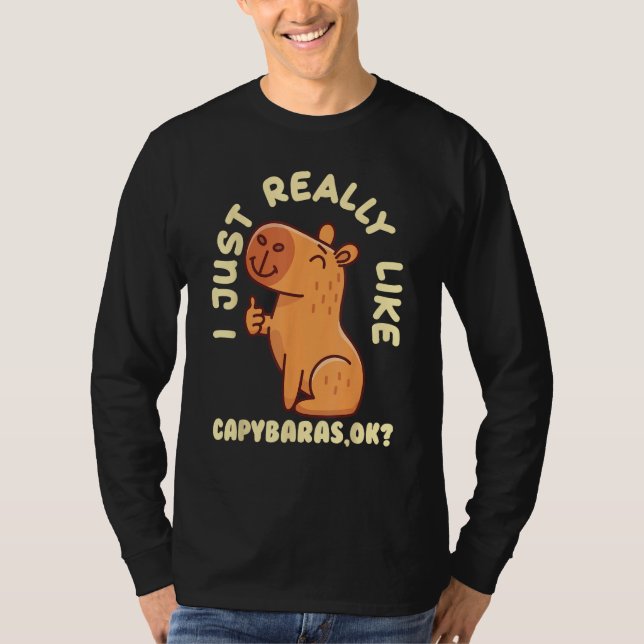 Camiseta Capybara  Cute Capybaras Rodent Animal Capybara (Frente)