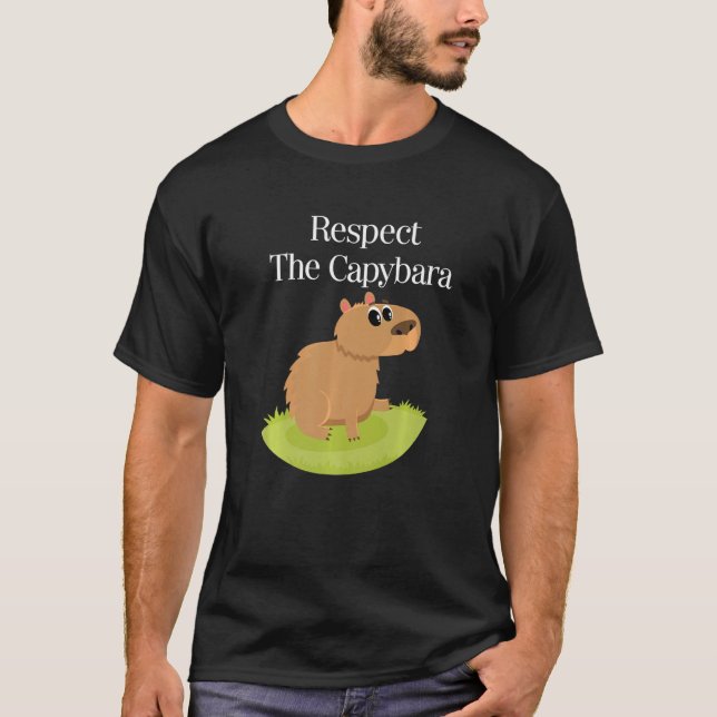Camiseta Capybara  Cute Pet Animal Rodent Mammal Wildlife   (Frente)
