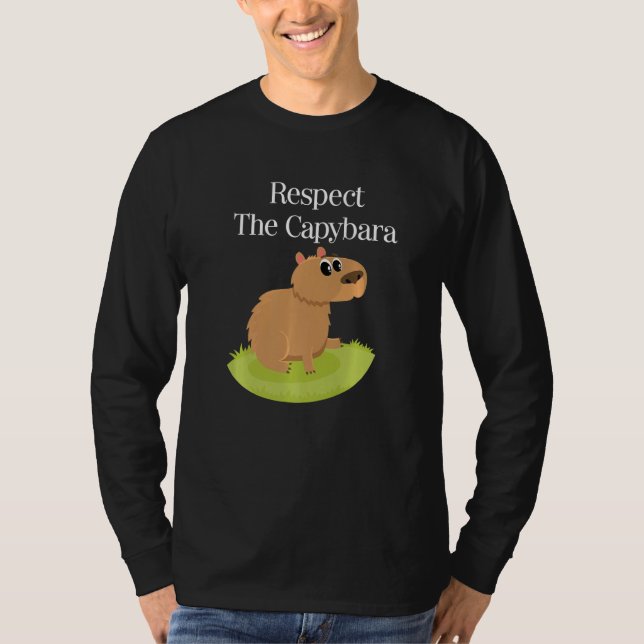 Camiseta Capybara  Cute Pet Animal Rodent Mammal Wildlife   (Frente)
