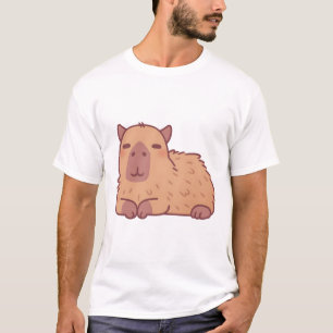 Camiseta Capybara Doodle em repouso