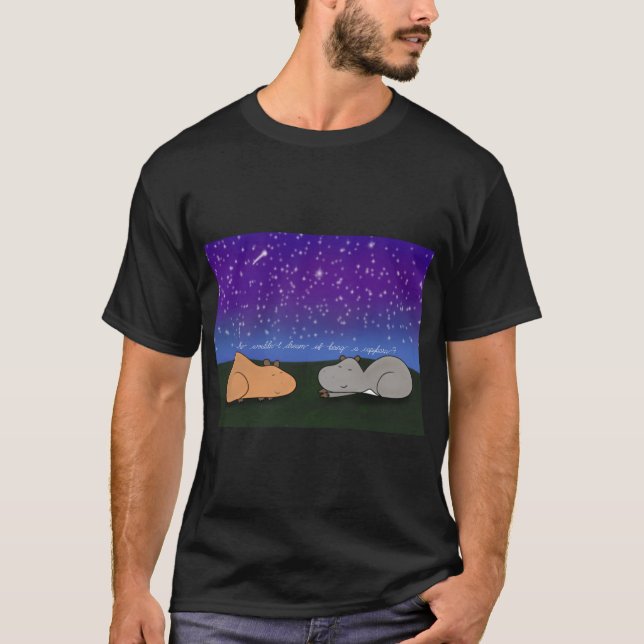 Camiseta Capybara Dream T-Shirt (Men) (Philosybaras) (Frente)