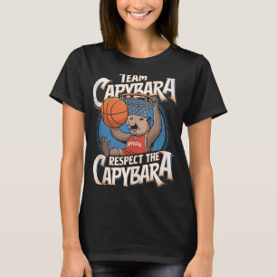 Camiseta Capybara Dunking Basbol Retro Vintage Style Ta