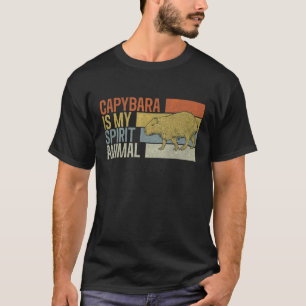 Camiseta Capybara É A Minha Espírito De Capybaras Animal