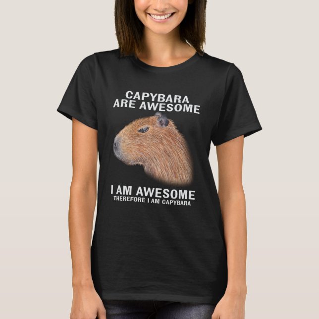 Camiseta Capybara é incrível, então sou Capibara Humor (Frente)