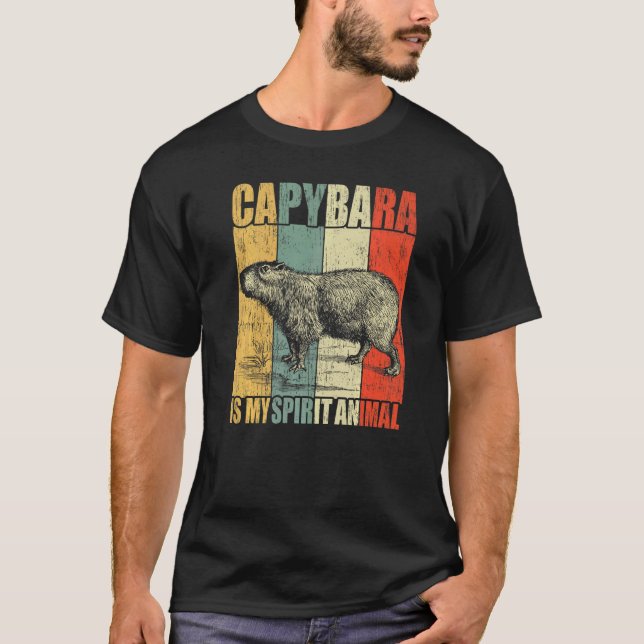 Camiseta Capybara É Minha Espírito Animal Capybara (Frente)
