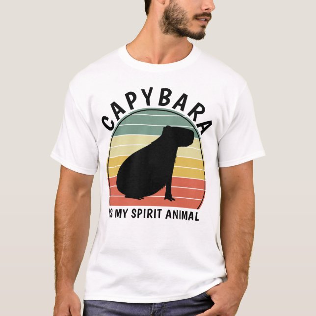 Camiseta Capybara É O Meu Animal Espirituoso (Frente)