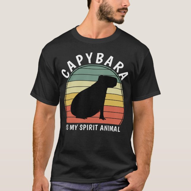 Camiseta Capybara É O Meu Animal Espirituoso (Frente)