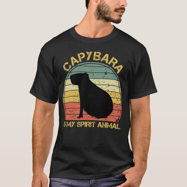 Camiseta Capybara É O Meu Animal Espirituoso (Frente)