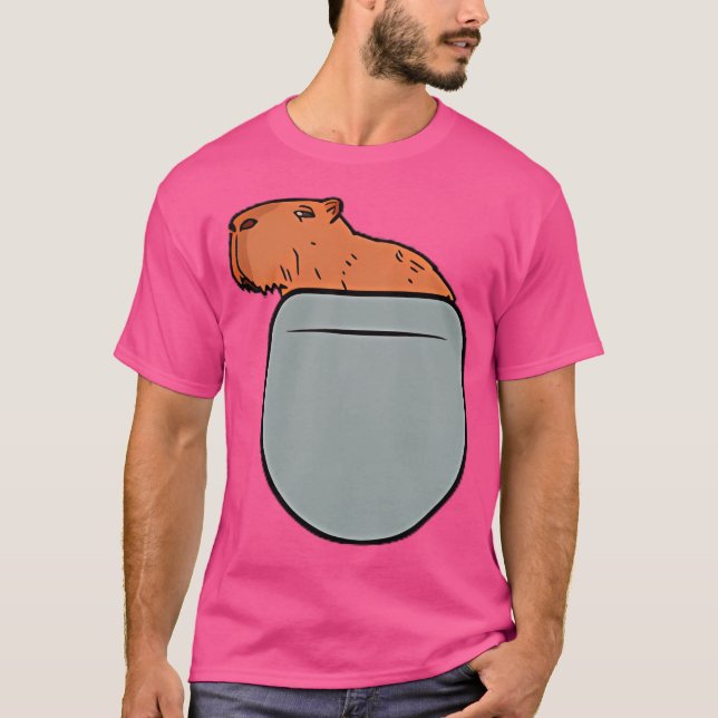 Camiseta Capybara Em Seu Bolso Capybara (Frente)