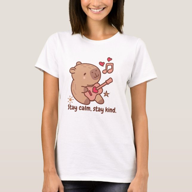 Camiseta Capybara Funny Amantes de os animais (Frente)