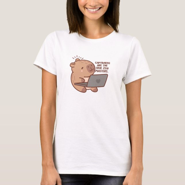 Camiseta Capybara Funny Amantes de os animais (Frente)