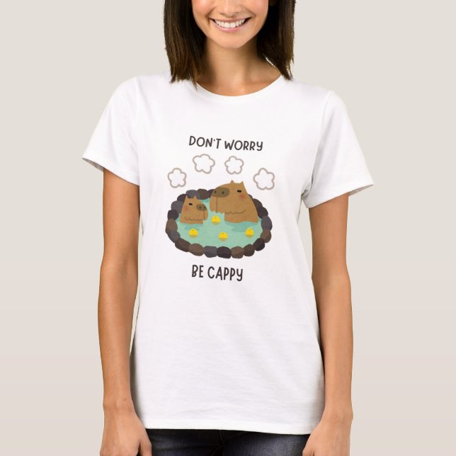 Camiseta Capybara Funny Amantes de os animais (Frente)