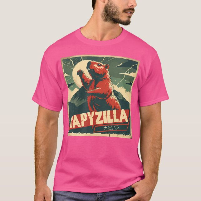 Camiseta Capybara Funny Capybara Rodent Capyzilla Funny (Frente)