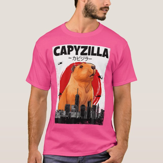 Camiseta Capybara Funny Capybara Rodent Capyzilla Funny (Frente)