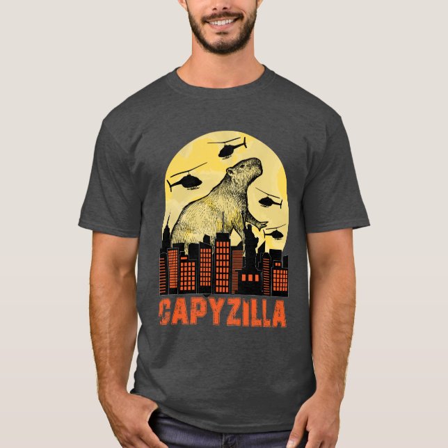 Camiseta Capybara Funny Capybara Rodent Capyzilla Funny (Frente)