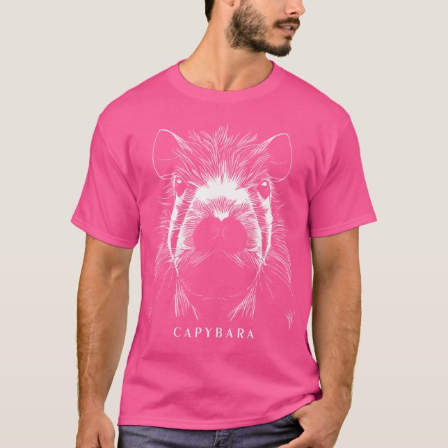 Camiseta Capybara Funny Capybara Rodent Grass-Eater Capybar (Frente)