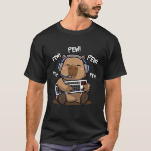 Camiseta Capybara Gamer Graphic Gnawer Capibara