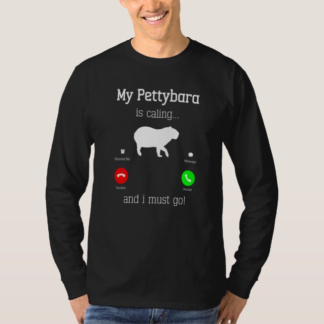 Camiseta Capybara Giant Rodent For Pettybara (Frente)
