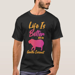 Camiseta Capybara Giant Rodent Para O Colco Suave 1