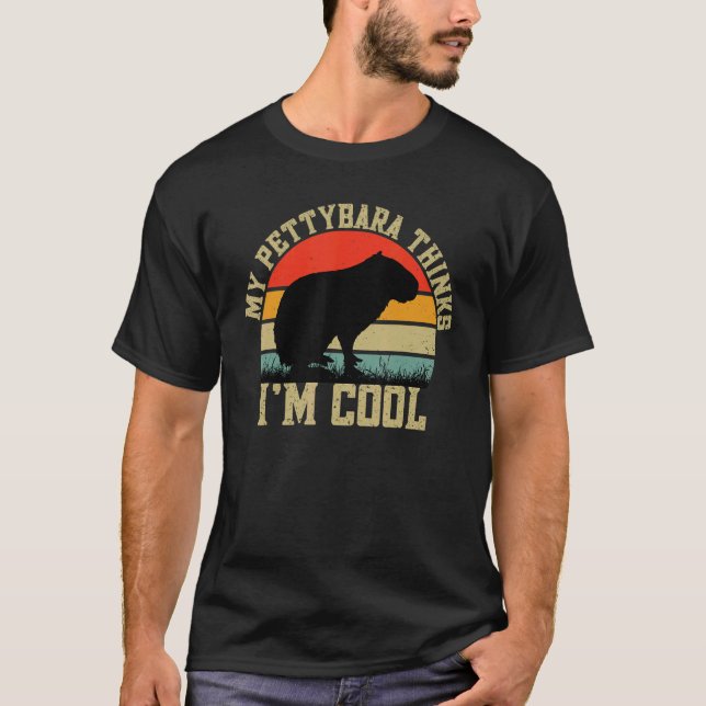 Camiseta Capybara Giant Rodent Para Pettybara (Frente)