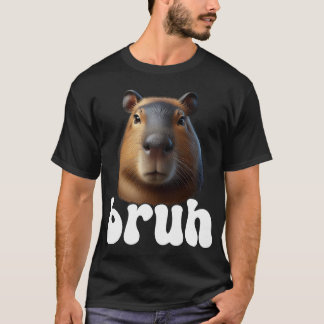 Camiseta Capybara Graphic Bruh Meme