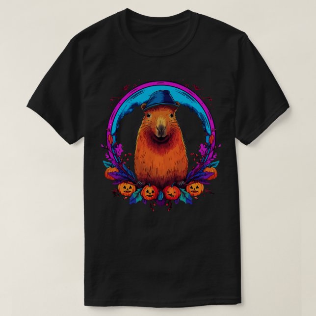 Camiseta Capybara Halloween (Frente do Design)