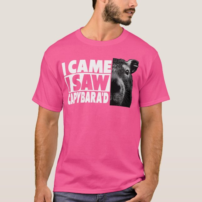 Camiseta Capybara I Veio Eu Vi Capybara D (Frente)