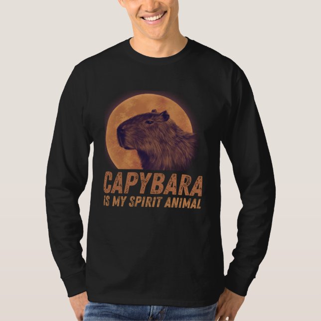 Camiseta Capybara Is My Spirit Animal Capybara (Frente)