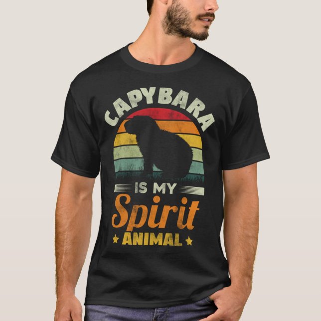 Camiseta Capybara Is My Spirit Animal   Capybara Rodent (Frente)