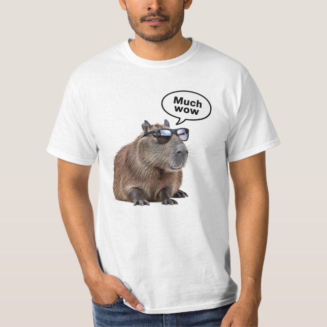 Camiseta Capybara, legal, Foto de Óculos Solares, Capybara, (Frente)