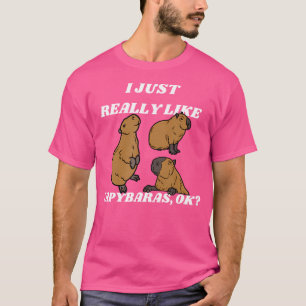 Camiseta Capybara Lover Boys Meninas Mulheres Cute Capybara