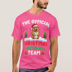 Camiseta Capybara Lover Santa Hat Xmas Árvore Natal Capyb