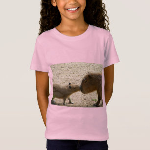 Camiseta Capybara Mãe e Bebê