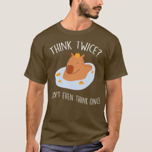 Camiseta Capybara Mandarin Orange Think Twice 1