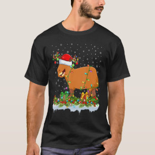 Camiseta Capybara Matching Papais noeis Lighting Capybara C