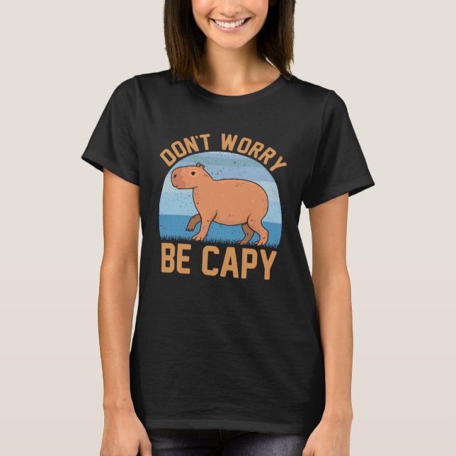 Camiseta Capybara meme Be Capy (Frente)