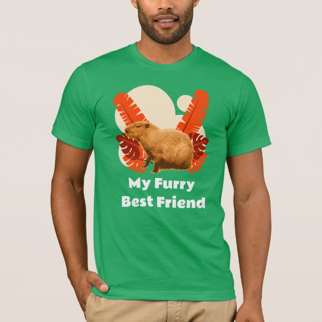 Camiseta Capybara Minha Fúria Melhor Amiga (Frente)