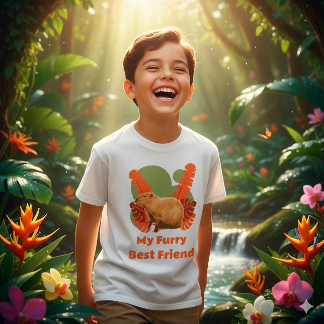 Camiseta Capybara Minha Fúria Melhor Amiga (Criador carregado)