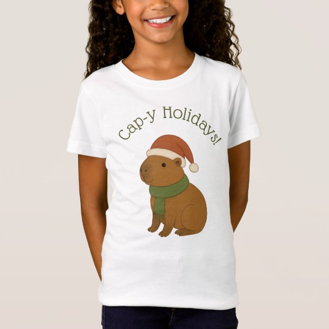 Camiseta Capybara no Natal (Frente)
