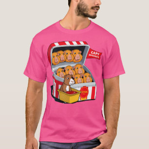 Camiseta Capybara Nuggets Comida Pun Capybara Lover Chicken