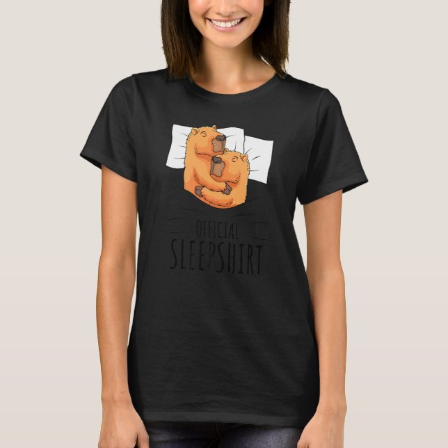 Camiseta Capybara Oficial Dormir (Frente)