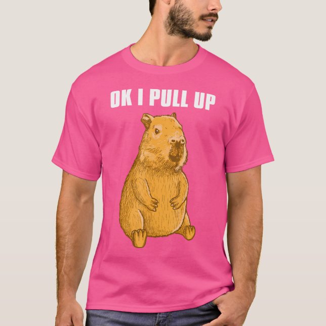 Camiseta Capybara Ok Eu Puxo (Frente)