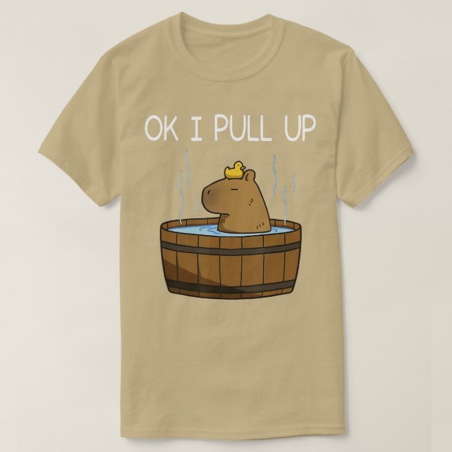Camiseta Capybara Ok Eu Puxo A Engraçada Capybara Lover (Frente do Design)